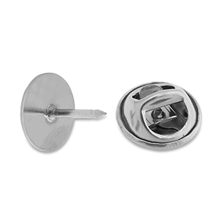 Roestvrij stalen (RVS) Stainless steel onderdelen voor pins Silver