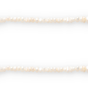 BQ Zoetwaterparels verticaal rijggat 6x3mm Natural white