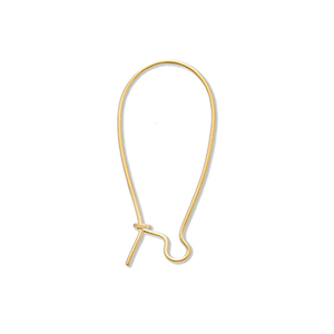 Roestvrij stalen (RVS) stainless steel onderdelen sluitbare oorhangers Gold