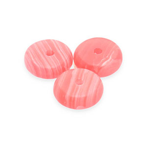 Natuursteen kralen agaat rondel Coral red
