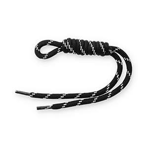 Sleutelhangers paracord Black-white