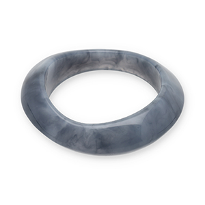Resin armbanden bangle Blue grey