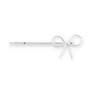 Haaraccessoires schuifspeld strik Silver