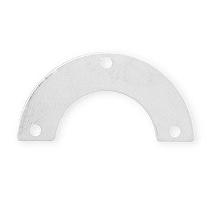 Bedels DQ Eco-brass&reg; metaal tussenstuk Antiek zilver (nikkelvrij)