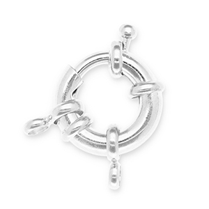 Onderdelen DQ Eco-brass&reg; metaal boeislot Antiek zilver (nikkelvrij)