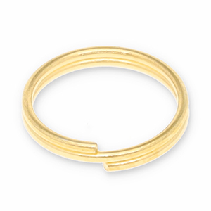 Onderdelen DQ metaal splitring Goud (nikkelvrij)