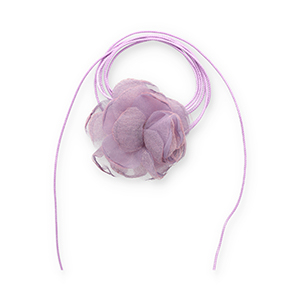 Bloem choker organza Purple
