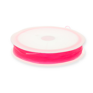 Elastiek rijgdraad 0.8mm Neon pink