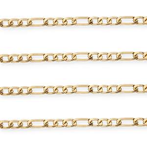 Aluminium onderdelen jasseron figaro schakel Gold