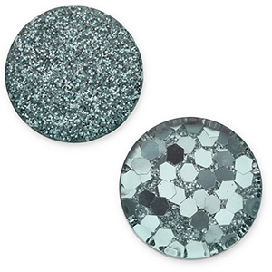 20 mm platte cabochon Polaris Elements Helios Petrol green