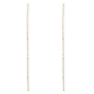 Brass TQ metaal oorbellen / oorstekers met strass Gold-crystal