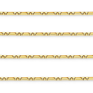 Roestvrij stalen (RVS) Stainless steel onderdelen jasseron rechthoek Gold