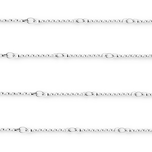 Roestvrij stalen (RVS) Stainless steel onderdelen jasseron staaf Silver