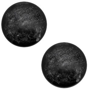 12 mm classic cabochon Polaris Elements Lively Black