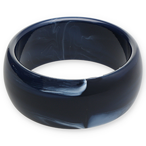 Resin armbanden bangle Dark blue-white