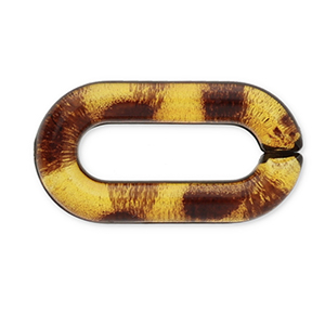 Acrylic chain 20mm losse schakels Golden brown