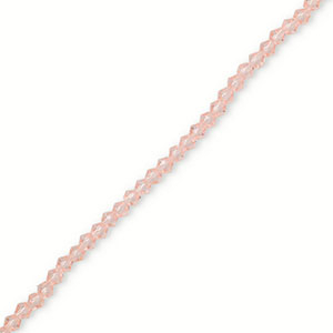 Top Facet kralen bicone 4mm Light pink