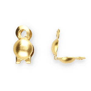 Roestvrij stalen (RVS) Stainless steel onderdelen kalotjes 3.2mm Gold