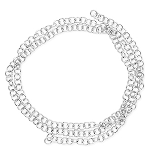 Roestvrij stalen (RVS) stainless steel onderdelen buigring Silver