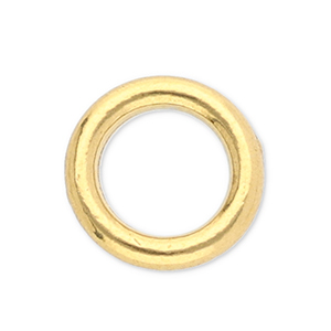Roestvrij stalen (RVS) stainless steel onderdelen dichte ring 5mm Gold