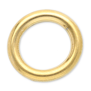 Roestvrij stalen (RVS) stainless steel onderdelen dichte ring 12mm Gold