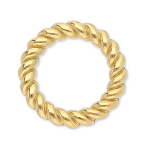 Roestvrij stalen (RVS) stainless steel onderdelen dichte ring 8mm Gold