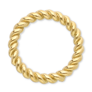 Roestvrij stalen (RVS) stainless steel onderdelen dichte ring 12mm Gold