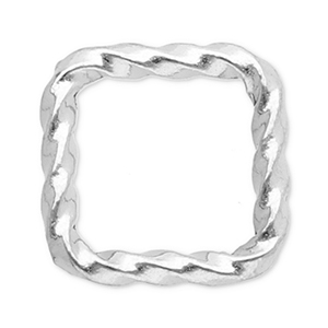 Roestvrij stalen (RVS) stainless steel onderdelen tussenstuk vierkant Silver