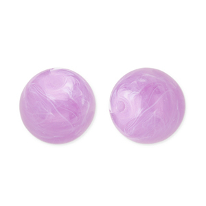 12 mm acryl kralen rond Lavender purple-marble