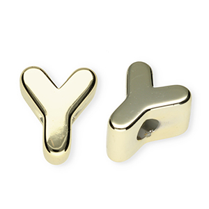 Letterkralen van acryl letter Y Gold