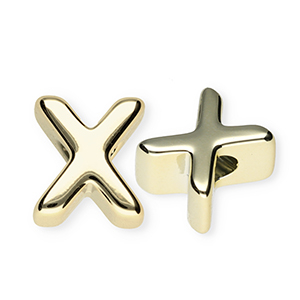 Letterkralen van acryl letter X Gold