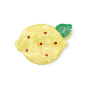 Haaraccessoires haarklem citroen Pearl shine yellow-green-dark red