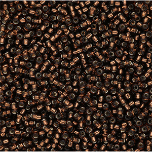 Miyuki rocailles 15/0 Dk Topaz Silver Lined 15-0005