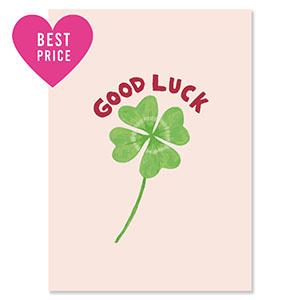 BY31&reg; Sieraden kaartjes "Good luck" Light pink-green-rust red