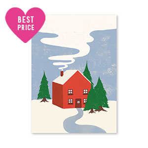 Sieraden kaartjes huis Red-green-blue