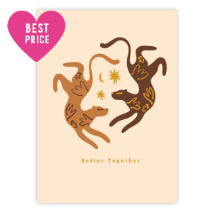 Sieraden kaartjes "Better Together" Light pink