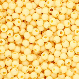 6 mm DQ acryl kralen shiny Pastel yellow 11-0616 TPG