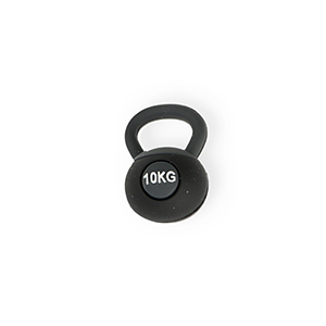 Statement hangers kettlebell "10kg" Black-dark grey-white