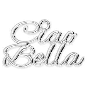 Bedels metaal "Ciao Bella" Silver