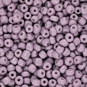 Glaskralen Rocailles 6/0 (4mm) Dusty mauve purple