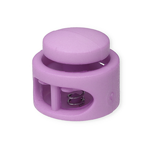 Gekleurde onderdelen koordstopper rond Lilac