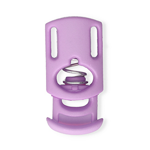 Gekleurde onderdelen koordstopper rechthoek Lilac