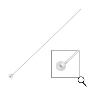 BY31&reg; Roestvrij stalen (RVS) Stainless steel onderdelen nietstiften met bolletje 70mm Silver