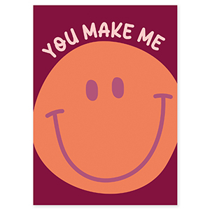 BY31&reg; Sieraden kaartjes "You make me" Port red-orange-light pink-purple
