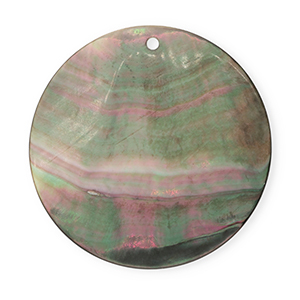 Schelp hangers specials rond Dark grey