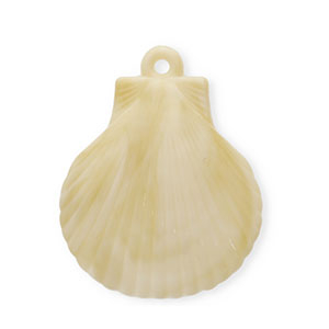 Acryl hangers schelp Beige-brown-white