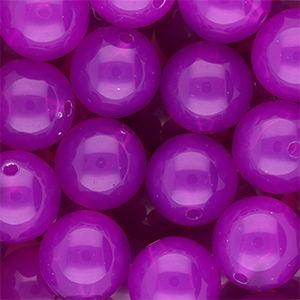 18 mm DQ&reg; acryl kralen shiny Purple