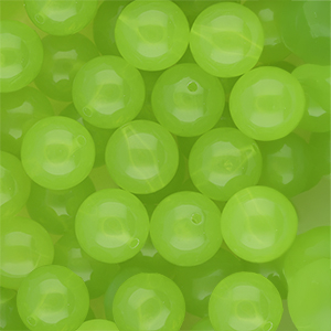 14 mm DQ&reg; acryl kralen shiny Light green