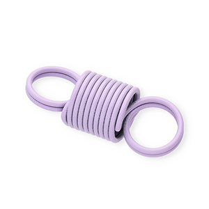 Gekleurde onderdelen spiraalveer connector Light purple