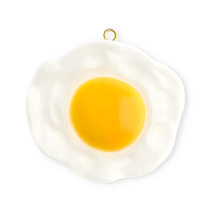 Statement hangers gebakken ei White-yellow